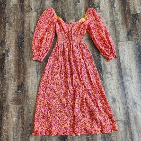 Peony Swimwear Gathered Midi Dress in Garden Party Size 6 US XS NWT - Picture 2 of 14